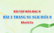Bài 1 trang 91 SGK Hoá 9: Tính chất hóa học của axit cacbonic H2CO3 và muối Cacbonat